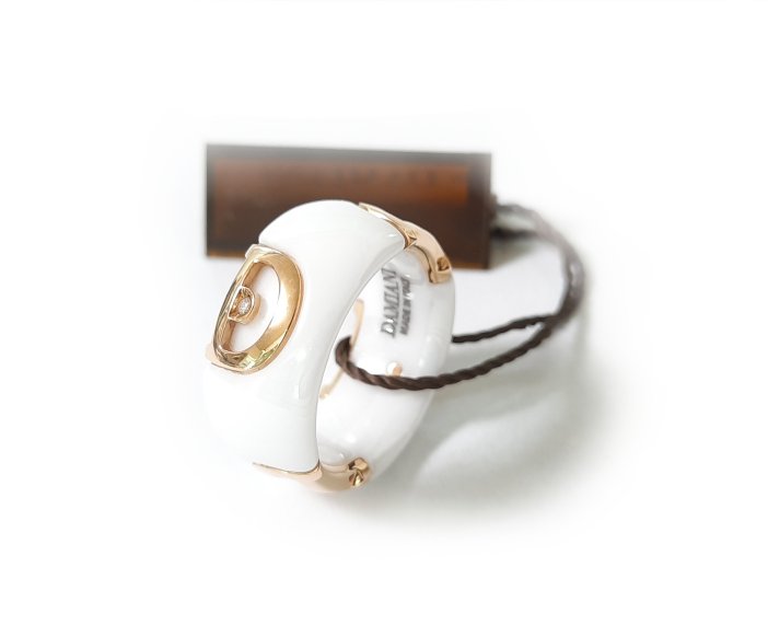 Damiani anello ceramica sale