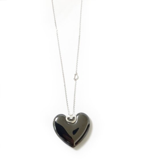 COLLANA A CUORE DAMIANI D.ICON IN CERAMICA NERA, CON DIAMANTE ( ct. 0,01 ) - immagine 2