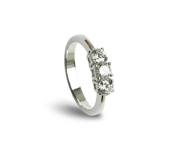ANELLO TRILOGY DAMIANI LUCE IN ORO BIANCO CON DIAMANTI (ct.0,34)