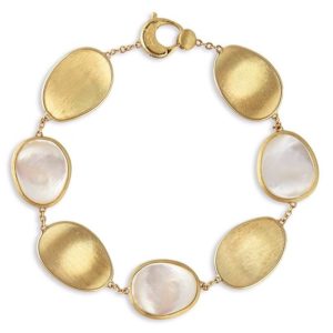 BRACCIALE MARCO BICEGO LUNARIA IN ORO GIALLO E MADREPERLA