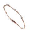 BRACCIALE MARCO BICEGO MARRAKECH AD UN FILO IN ORO ROSA E BIANCO CON DIAMANTI (ct. 0,15)