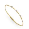 BRACCIALE MARCO BICEGO MARRAKECH AD UN FILO IN ORO GIALLO E BIANCO CON DIAMANTI (ct. 0,15)