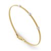 BRACCIALE MARCO BICEGO MASAI IN ORO GIALLO E ORO BIANCO CON DIAMANTI (ct.0,09)