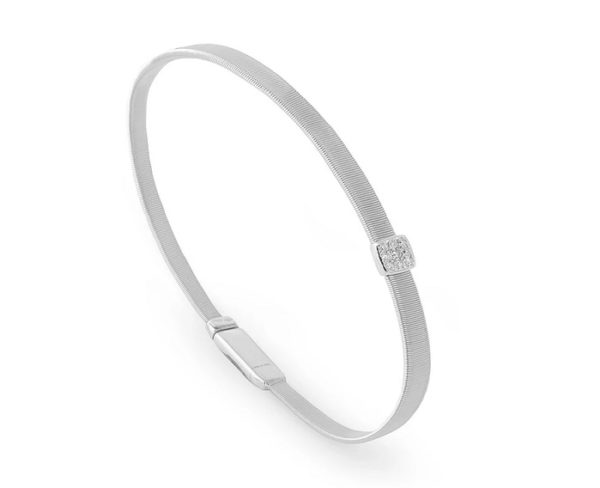 BRACCIALE MARCO BICEGO MASAI IN ORO BIANCO CON DIAMANTI (ct.0,07)