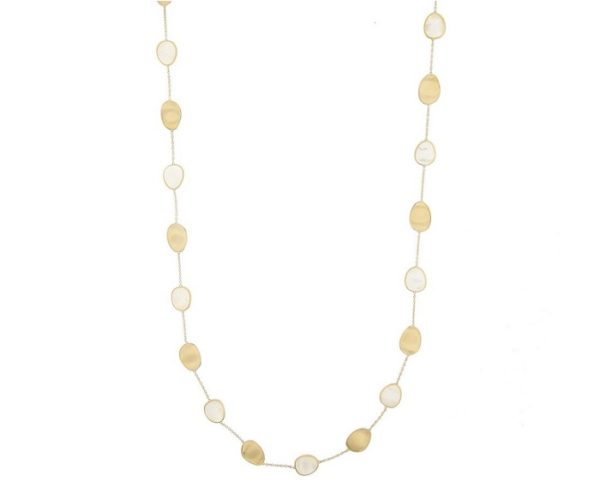 COLLANA LUNGA MARCO BICEGO LUNARIA IN ORO GIALLO MADREPERLA