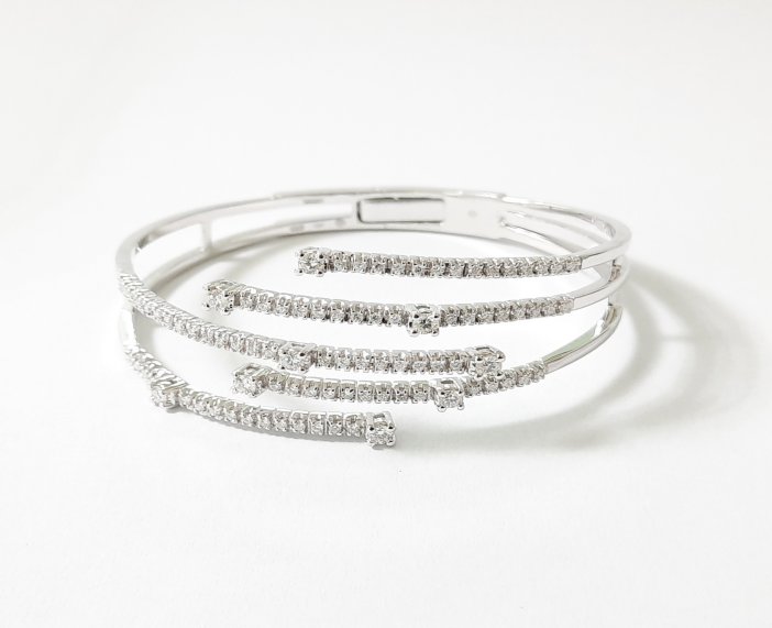 BRACCIALE DAMIANI NOTTE DI SAN LORENZO IN ORO BIANCO CON DIAMANTI (ct.1,51)