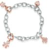 CIONDOLO LE BEBE’ LOCK YOUR LOVE FERRO DI CAVALLO IN ORO ROSA E ARGENTO - immagine 4