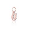 CIONDOLO LE BEBE’ LOCK YOUR LOVE FERRO DI CAVALLO IN ORO ROSA E ARGENTO - immagine 2