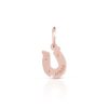 CIONDOLO LE BEBE’ LOCK YOUR LOVE FERRO DI CAVALLO IN ORO ROSA E ARGENTO - immagine 3