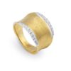 ANELLO MARCO BICEGO LUNARIA IN ORO GIALLO E BIANCO CON DIAMANTI (ct.0,14)