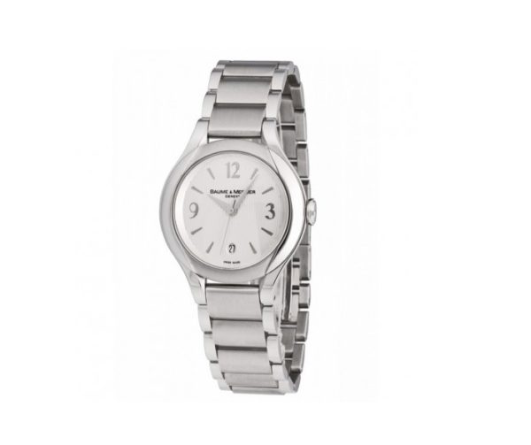OROLOGIO DA DONNA BAUME & MERCIER ILEA AL QUARZO, CASSA E BRACCIALE IN ACCIAIO, QUADRANTE ARGENTATO