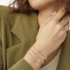 BRACCIALE MARCO BICEGO MARRAKECH AD UN FILO IN ORO ROSA E BIANCO CON DIAMANTI (ct. 0,15) - immagine 2