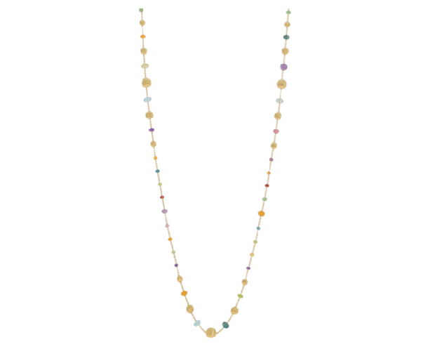COLLANA LUNGA MARCO BICEGO AFRICA GEMSTONE CON GEMME MULTICOLORE