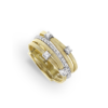 ANELLO MARCO BICEGO GOA IN ORO GIALLO E ORO BIANCO CON DIAMANTI (ct.0,25)