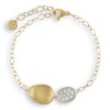 BRACCIALE MARCO BICEGO LUNARIA IN ORO GIALLO E BIANCO CON DIAMANTI (ct.0,09)