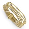 BRACCIALE MARCO BICEGO MARRAKECH A CINQUE FILI IN ORO GIALLO E BIANCO CON DIAMANTI (ct. 1,00)