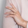 ANELLO BURATO GIOIELLI PAILLETTES IN ORO ROSA CON DIAMANTI BROWN (ct.0,04) - immagine 2