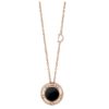 COLLANA DAMIANI D.SIDE IN ORO ROSA ONICE E DIAMANTI (ct.0,02)