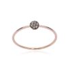 ANELLO BURATO GIOIELLI PAILLETTES IN ORO ROSA CON DIAMANTI BROWN (ct.0,04)
