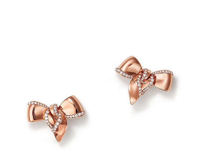 Orecchini A Fiocco Oro Con Nappa Lunga – Pendenti Eleganti In Rame, Gioielli Moda Donna, Regalo Idea