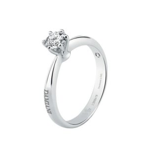ANELLO SOLITARIO DAMIANI ELETTRA IN ORO BIANCO CON DIAMANTE (ct.0,30)