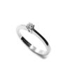 ANELLO SOLITARIO LEO PIZZO CLASSIC IN ORO BIANCO CON DIAMANTE (ct.0,26) - immagine 2