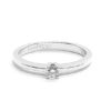 ANELLO SOLITARIO LEO PIZZO CLASSIC IN ORO BIANCO CON DIAMANTE (ct.0,26)