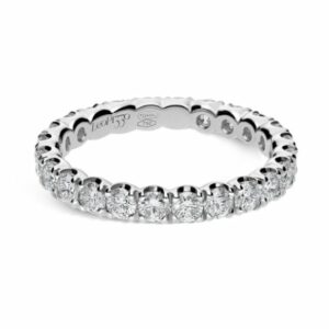 ANELLO ETERNITY LEO PIZZO CLASSIC IN ORO BIANCO CON DIAMANTI (ct.1,12)
