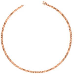 COLLANA FOPE UNICA IN ORO ROSA