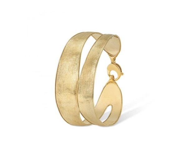 BRACCIALE RIGIDO MARCO BICEGO LUNARIA IN ORO GIALLO A DOPPIA FASCIA