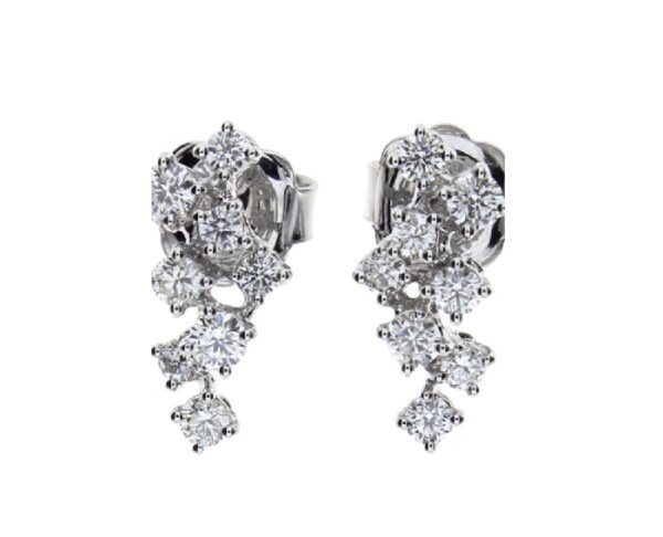 ORECCHINI DAMIANI MIMOSA IN ORO BIANCO CON DIAMANTI (ct.0,68)