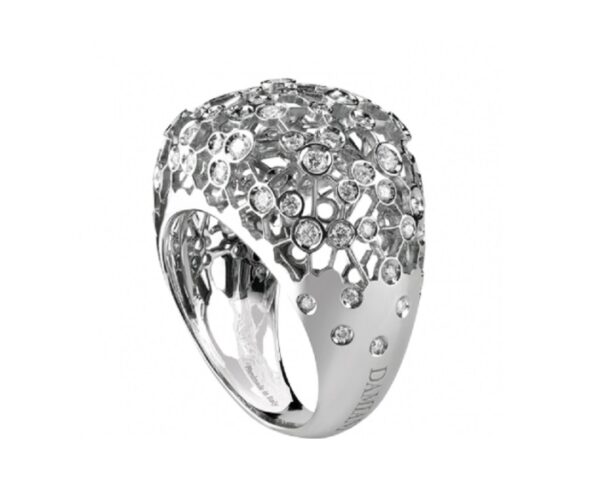 ANELLO DAMIANI VIA LATTEA IN ORO BIANCO CON DIAMANTI (ct. 1,07)