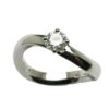 ANELLO SOLITARIO DAMIANI LUCE IN ORO BIANCO CON DIAMANTE (ct.0,53)
