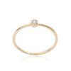 ANELLO BURATO GIOIELLI BEE SOLITAIRE IN ORO GIALLO CON DIAMANTE (ct.0,05)
