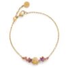 BRACCIALE LE BEBE’ LES BONBONS BIMBA IN ORO GIALLO CON AMETISTA, TORMALINE E DIAMANTE (ct.0,005)