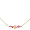 COLLANA LE BEBE’ LES BONBONS BIMBA IN ORO GIALLO CON AMETISTA, TORMALINE E DIAMANTE (ct.0,005)