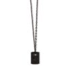 COLLANA DA UOMO MANO JEWELS MINIMAL COLLECTION CON TARGHETTA IN TITANIO, ORO ROSA 9 KT E DIAMANTI BLACK (ct. 0,61) - immagine 2
