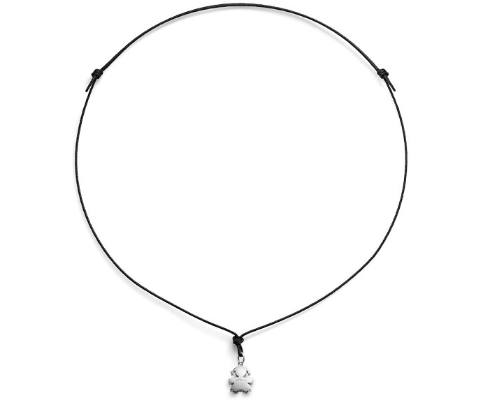 CIONDOLO LE BEBE’ I TESORINI BIMBA IN ORO BIANCO CORREDATO DI CORDINO - immagine 2