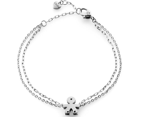 BRACCIALE LE BEBE’ I CLASSICI BIMBO IN ORO BIANCO CON DIAMANTE (ct.0,005)