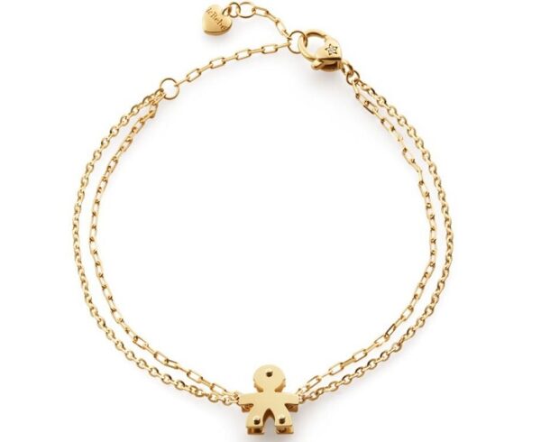 BRACCIALE LE BEBE’ I CLASSICI BIMBO IN ORO GIALLO CON DIAMANTE (ct.0,005)