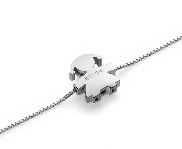 BRACCIALE LE BEBE’ I TESORINI BIMBA IN ORO BIANCO - immagine 2