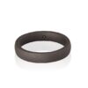ANELLO, FEDE NUZIALE MANO JEWELS MINIMAL COLLECTION IN TITANIO E DIAMANTE BLACK (ct. 0,01)