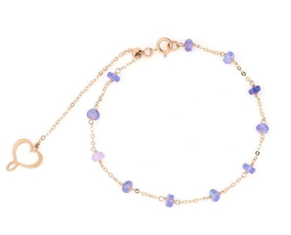 BRACCIALE MAMAN ET SOPHIE AVRVM DROPS IN ORO ROSA CON TANZANITI