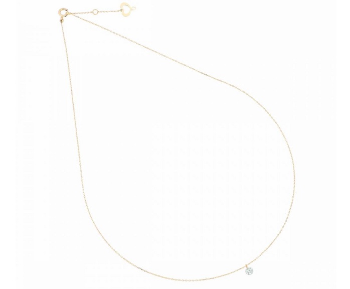 COLLANA MAMAN ET SOPHIE AVRVM DIAMANTE NUDO IN ORO GIALLO CON DIAMANTE (ct. 0,10) - immagine 2