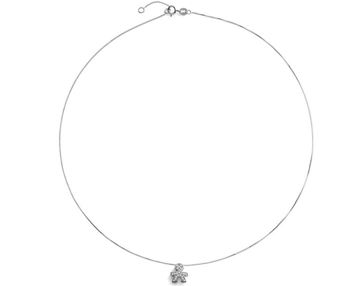 COLLANA LE BEBE’ I TESORINI BIMBO IN ORO BIANCO CON DIAMANTI (ct. 0,11) - immagine 2