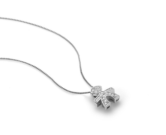 COLLANA LE BEBE’ I TESORINI BIMBO IN ORO BIANCO CON DIAMANTI (ct. 0,11) - immagine 3