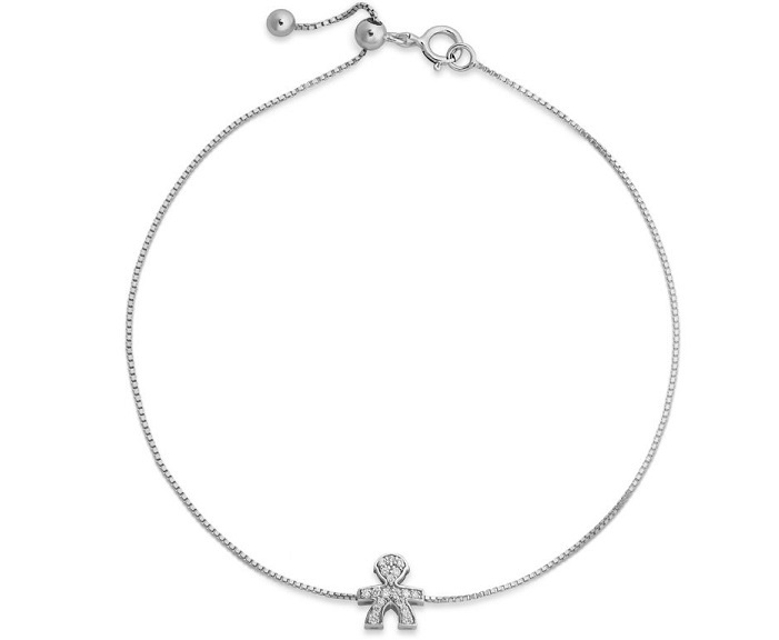 BRACCIALE LE BEBE’ I TESORINI BIMBO IN ORO BIANCO CON DIAMANTI (ct. 0,08)