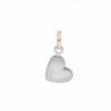 CHARM RUBINIA FILODAMORE CUORE IN ARGENTO 925 E ORO ROSA 9 KT