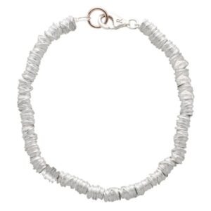 BRACCIALE RUBINIA FILODAMORE CON MINIFILO IN ARGENTO 925 E CHIUSURA IN ORO ROSA 9 KT
