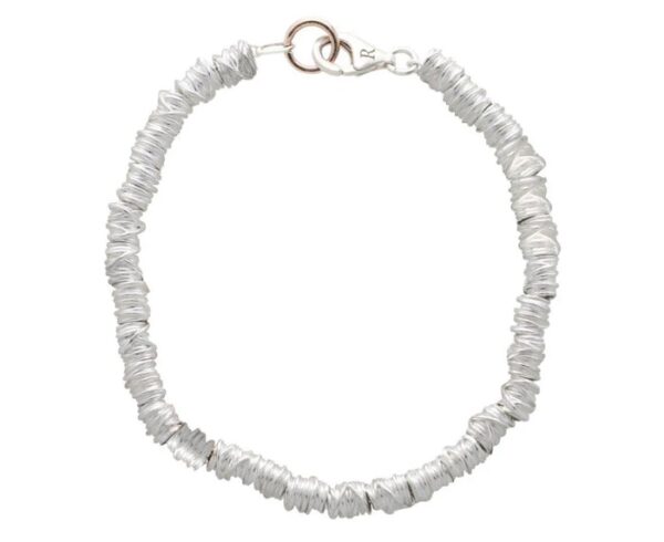 BRACCIALE RUBINIA FILODAMORE CON MINIFILO IN ARGENTO 925 E CHIUSURA IN ORO ROSA 9 KT